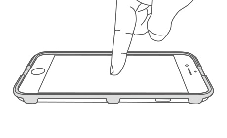 用手指轻按保护膜中间部位，使其自动吸附于屏幕上。,iPad Air/iPad Air2平板膜，高清钢化玻璃膜