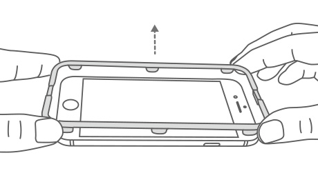 取下贴膜器即完成贴膜。,iPhone 7，钢化玻璃膜
