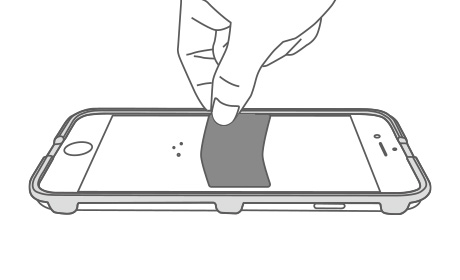 用除尘贴粘除局部遗漏的灰尘。,iPhone 6/6s手机保护膜，抗蓝光钢化玻璃膜